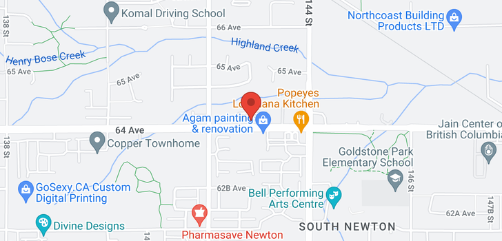 map of 29 14285 64 AVENUE